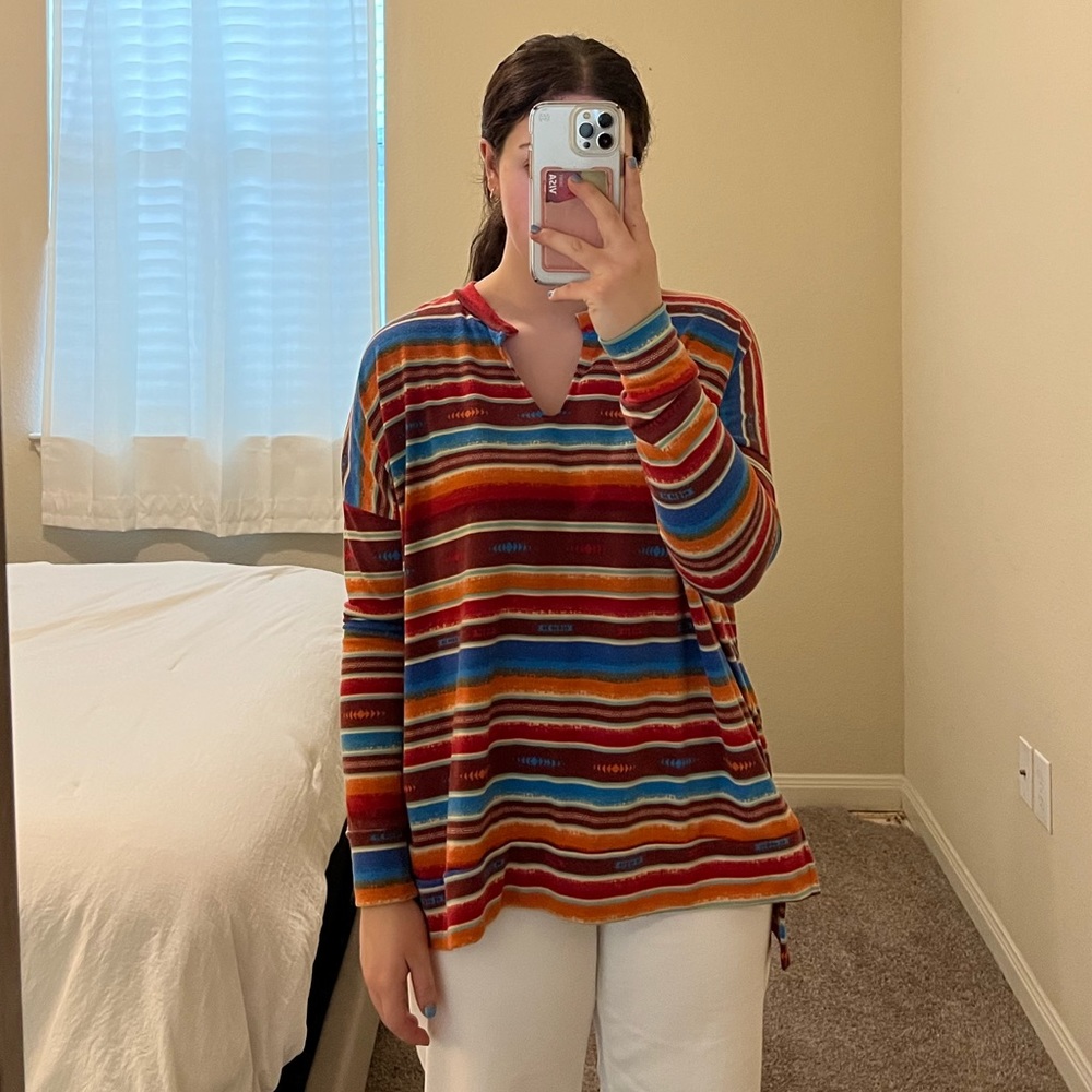 Colorful long sleeve shirt
